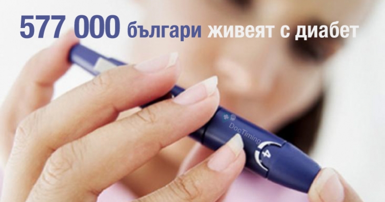 577000 българи живеят с диабет